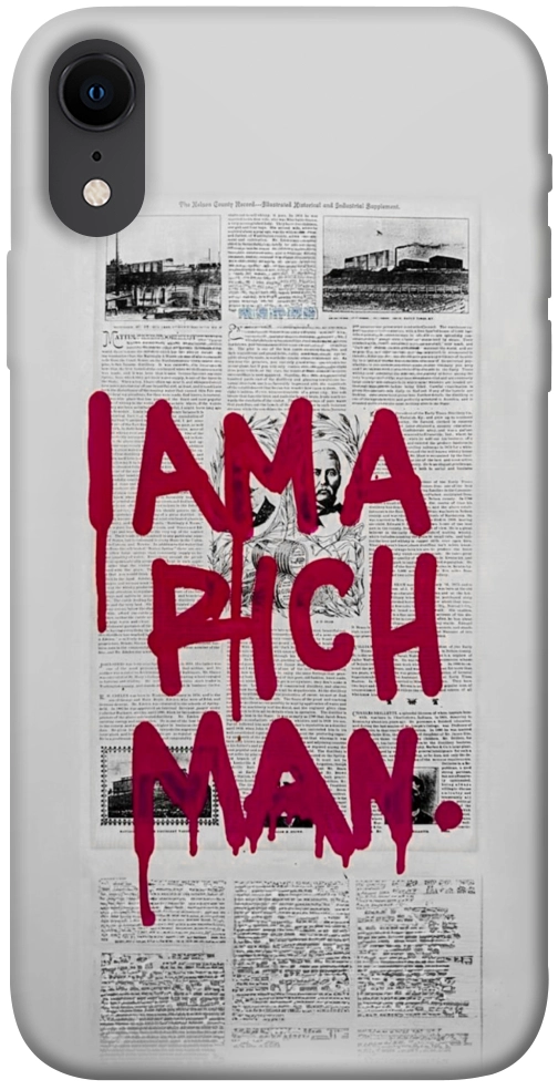 Чехол Mom I am a rich man для iPhone XR