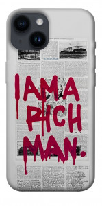 Чехол Mom I am a rich man для iPhone 14