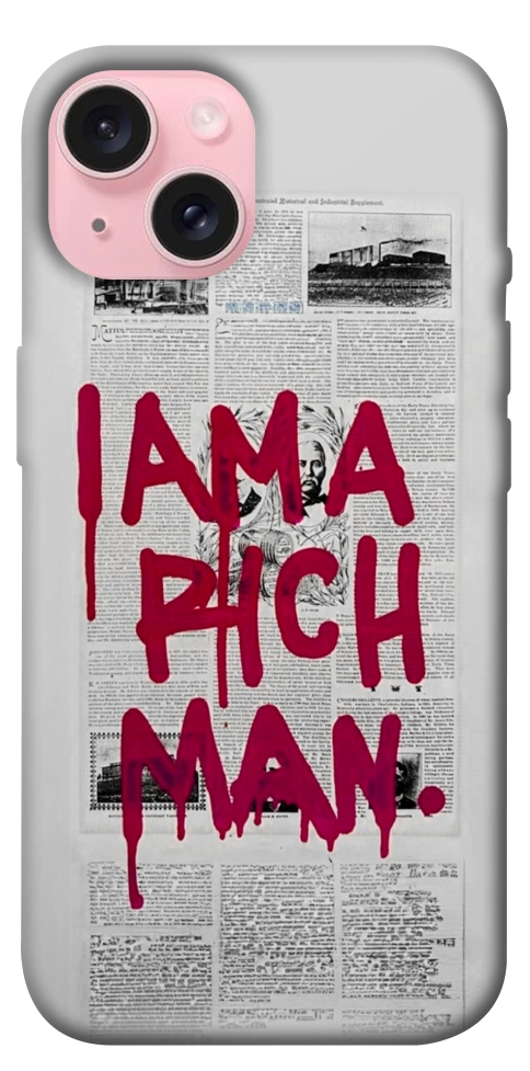 Чехол Mom I am a rich man для iPhone 15