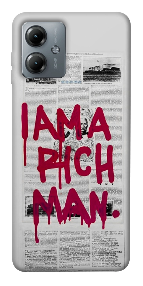 Чохол Mom I am a rich man для Motorola Moto G14