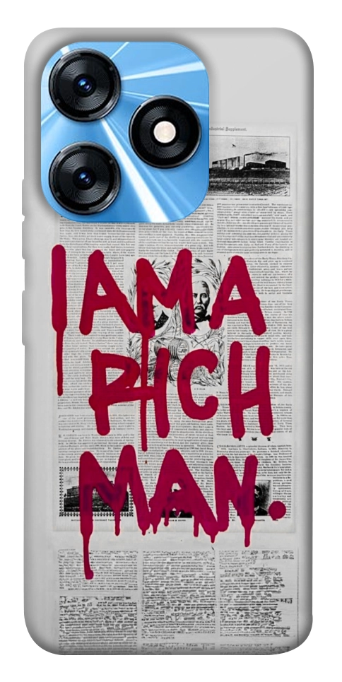 Чехол Mom I am a rich man для TECNO Spark 10