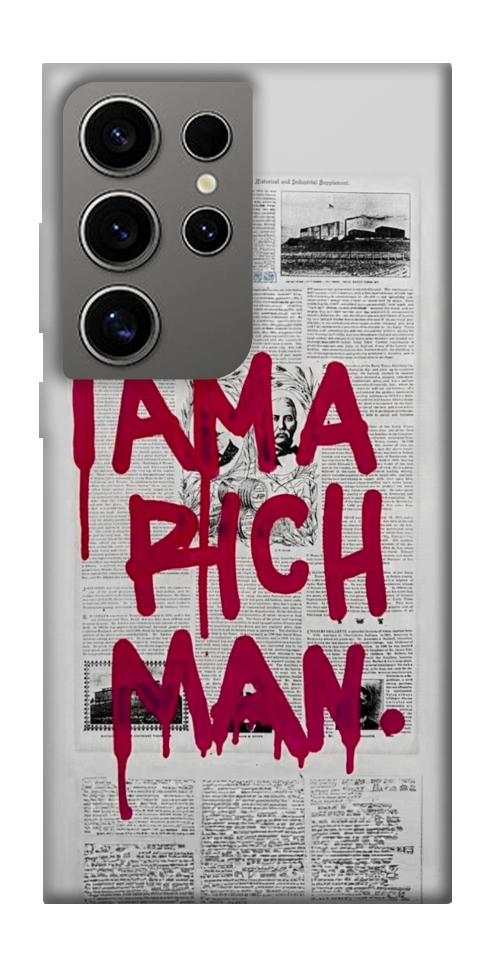 Чехол Mom I am a rich man для Galaxy S24 Ultra