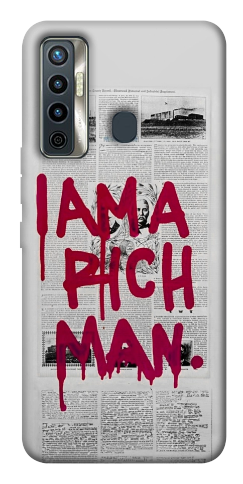 Чехол Mom I am a rich man для TECNO Camon 17
