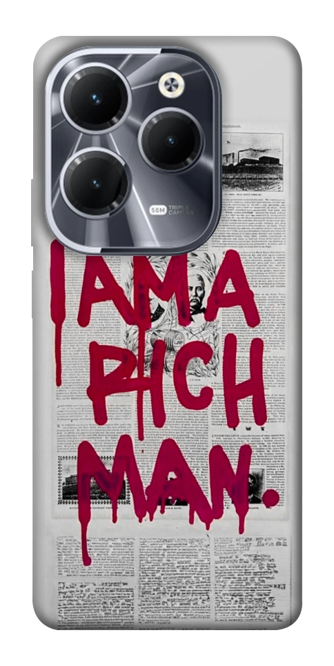 Чехол Mom I am a rich man для Infinix Hot 40 Pro