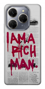 Чехол Mom I am a rich man для TECNO Spark 20 Pro