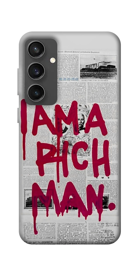 Чехол Mom I am a rich man для Galaxy S24 FE