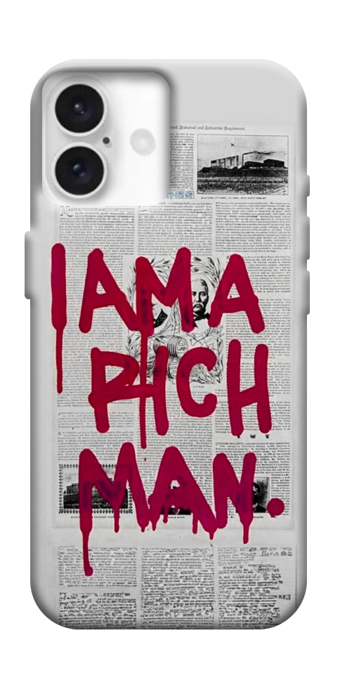 Чехол Mom I am a rich man для iPhone 16