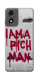Чехол Mom I am a rich man для Motorola Moto E14