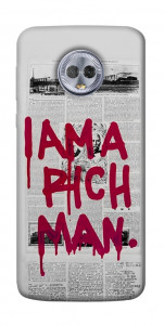 Чохол Mom I am a rich man для Motorola Moto G6 Plus