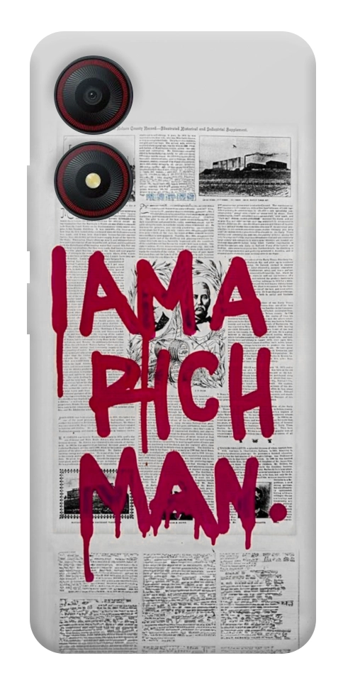 Чехол Mom I am a rich man для ZTE Blade A34 4G
