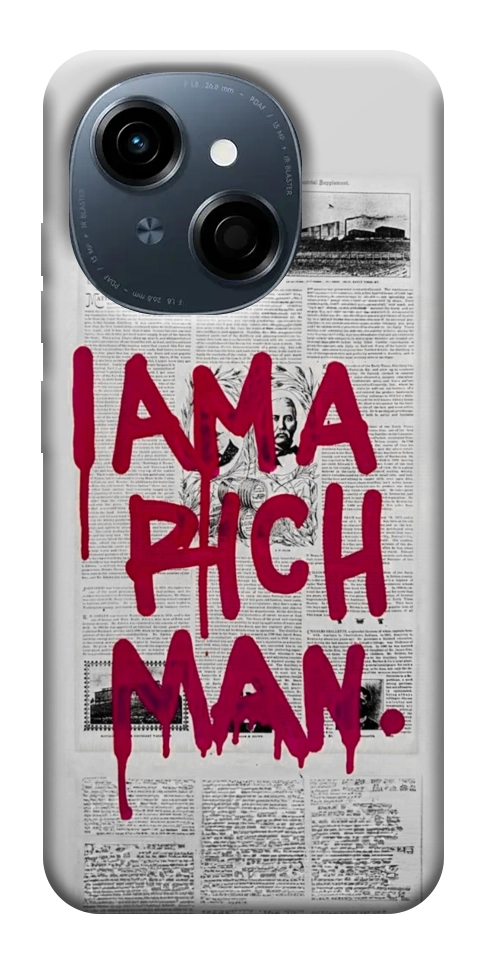 Чехол Mom I am a rich man для TECNO Spark Go 1 (KL4)