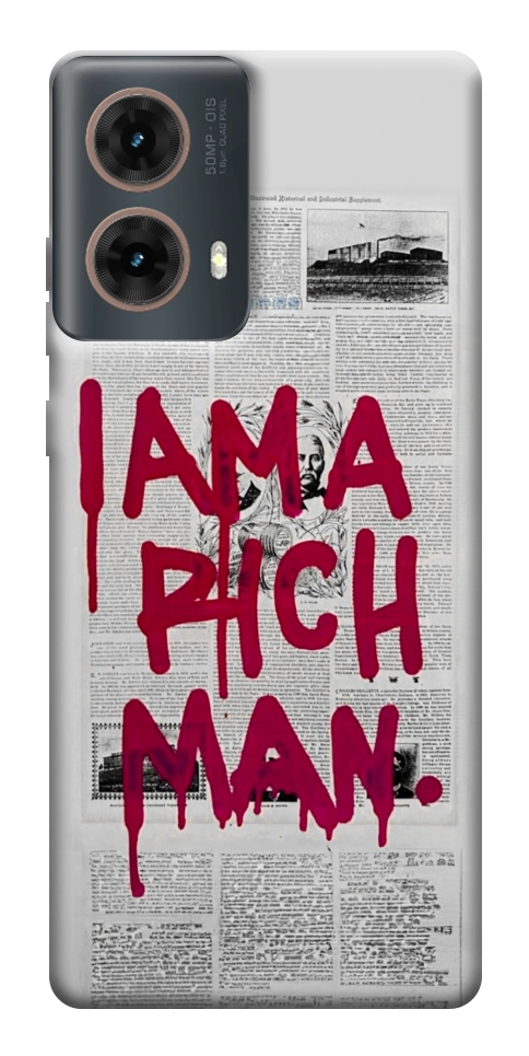 Чехол Mom I am a rich man для Motorola Moto G85