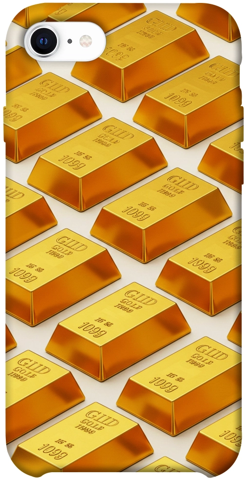 Чехол Gold bars для iPhone SE (2020)