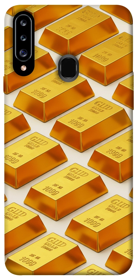 Чехол Gold bars для Galaxy A20s (2019)