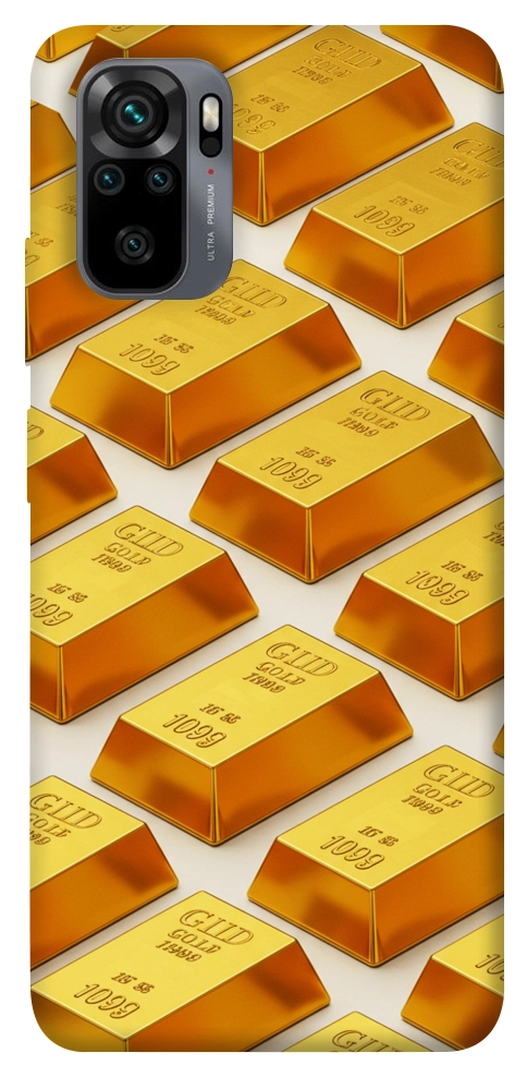 Чохол Gold bars для Xiaomi Redmi Note 10