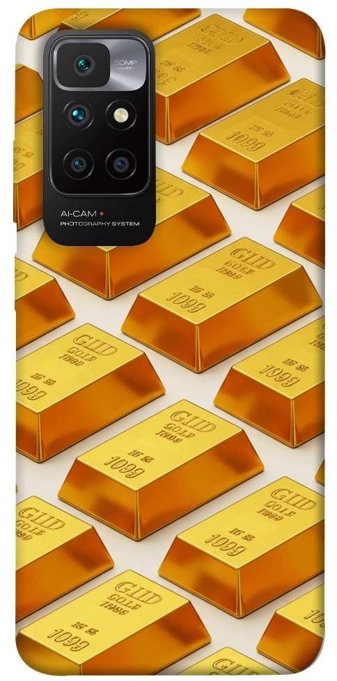Чохол Gold bars для Xiaomi Redmi 10