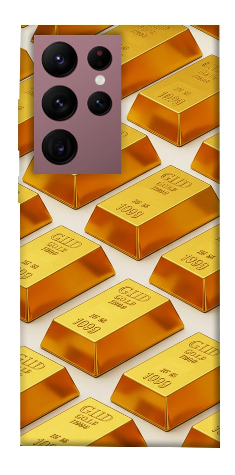 Чехол Gold bars для Galaxy S22 Ultra