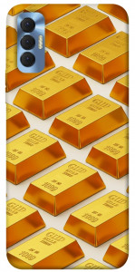 Чехол Gold bars для TECNO Spark 8P