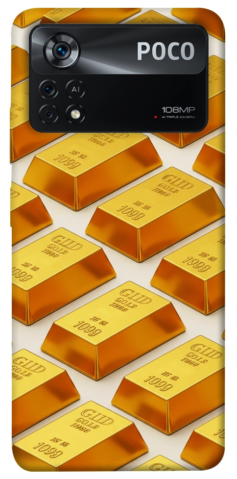 Чехол Gold bars для Xiaomi Poco X4 Pro