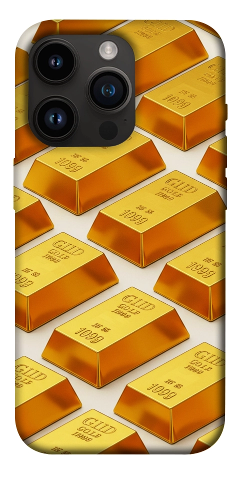 Чохол Gold bars для iPhone 14 Pro