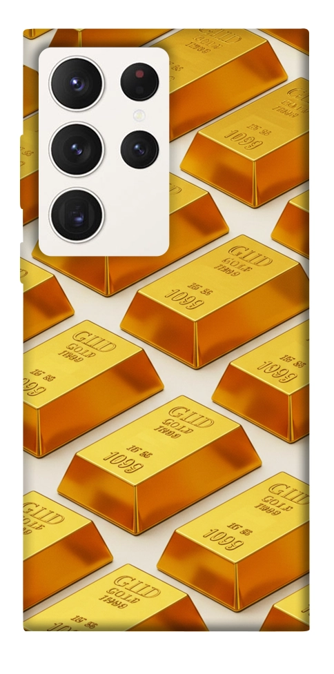 Чехол Gold bars для Galaxy S23 Ultra