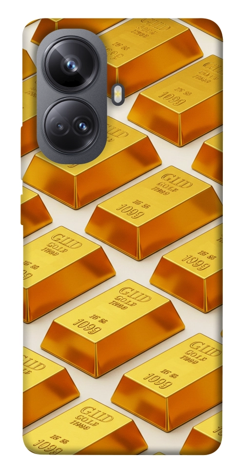 Чохол Gold bars для Realme 10 Pro+