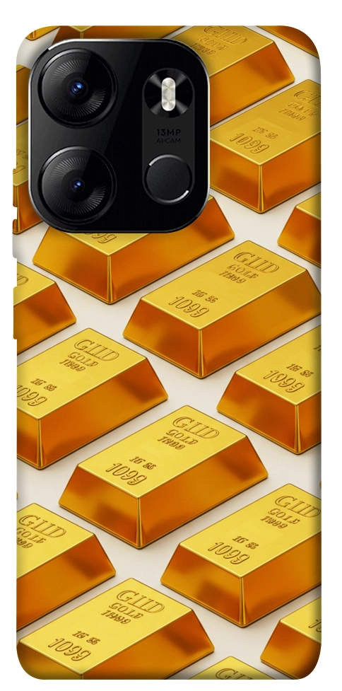 Чехол Gold bars для Tecno Spark Go 2023