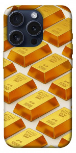 Чохол Gold bars для iPhone 15 Pro