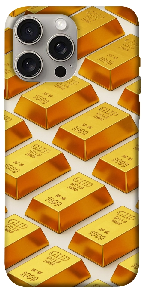 Чохол Gold bars для iPhone 15 Pro Max
