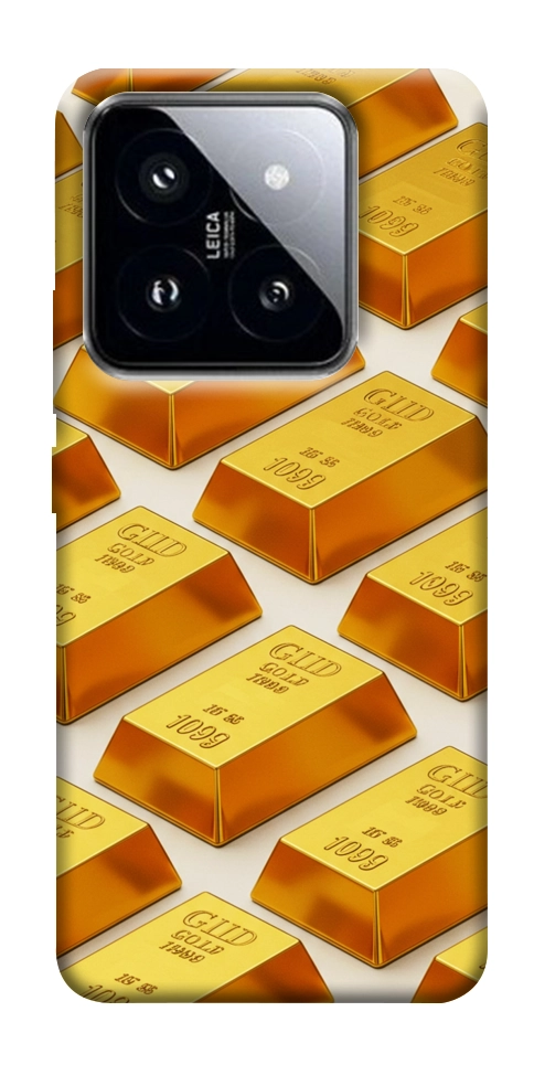 Чехол Gold bars для Xiaomi 14 Pro