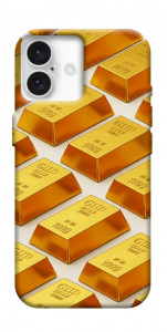 Чохол Gold bars для iPhone 16