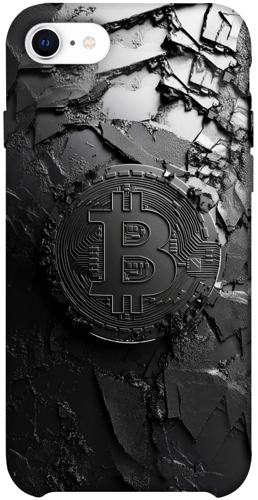 Чехол Dark bitcoin для iPhone SE (2020)