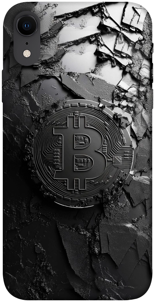 Чохол Dark bitcoin для iPhone XR