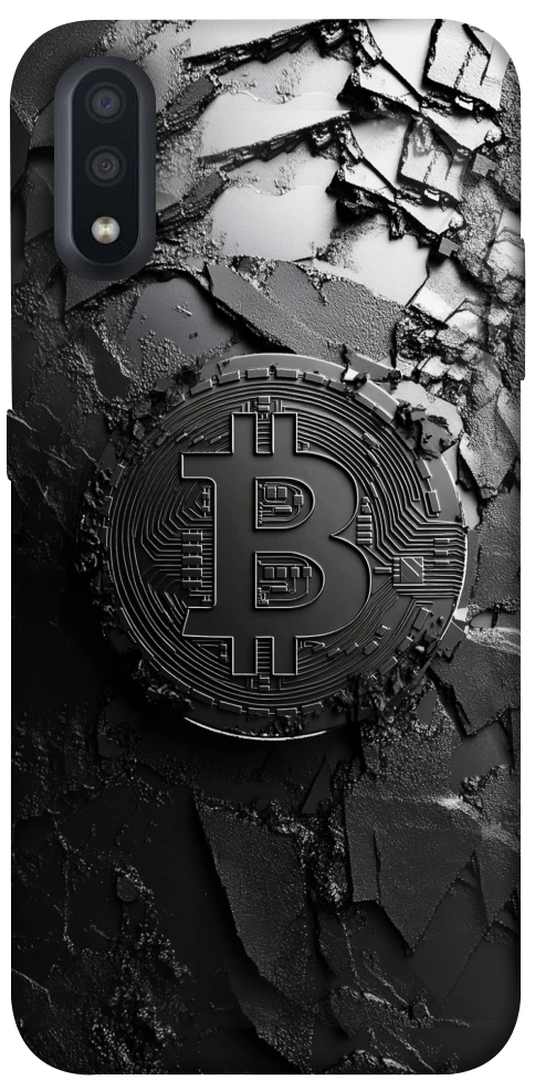 Чехол Dark bitcoin для Galaxy A01