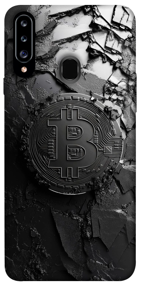 Чехол Dark bitcoin для Galaxy A20s (2019)