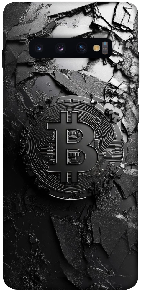 Чохол Dark bitcoin для Galaxy S10 Plus (2019)