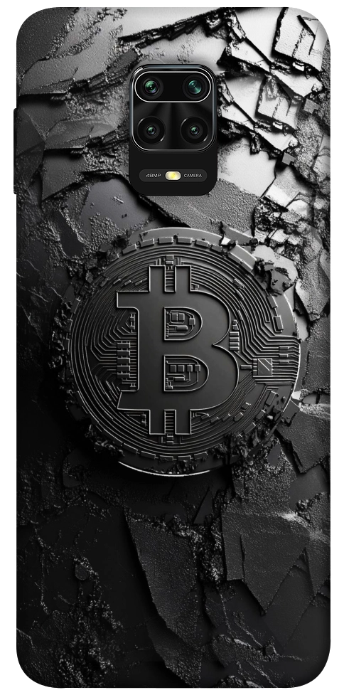 Чехол Dark bitcoin для Xiaomi Redmi Note 9 Pro
