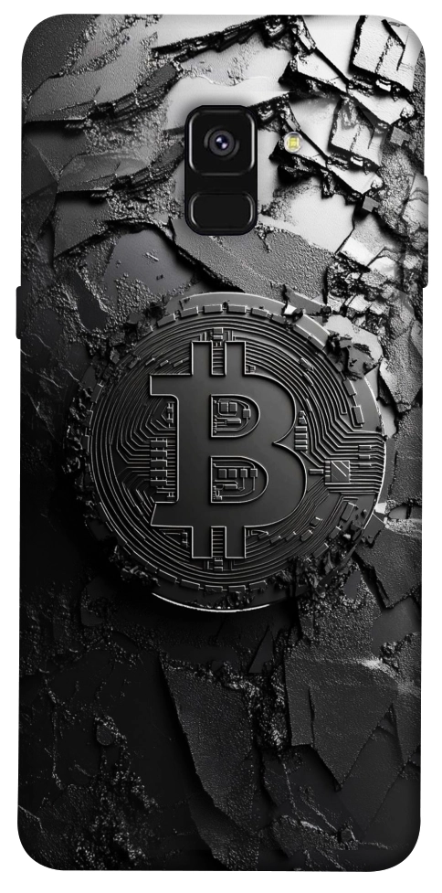Чехол Dark bitcoin для Galaxy A8 (2018)