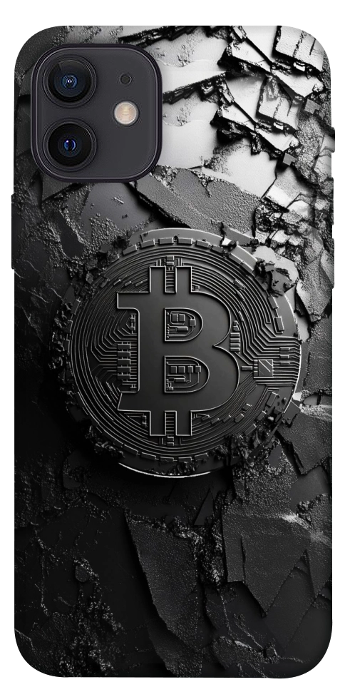 Чехол Dark bitcoin для iPhone 12