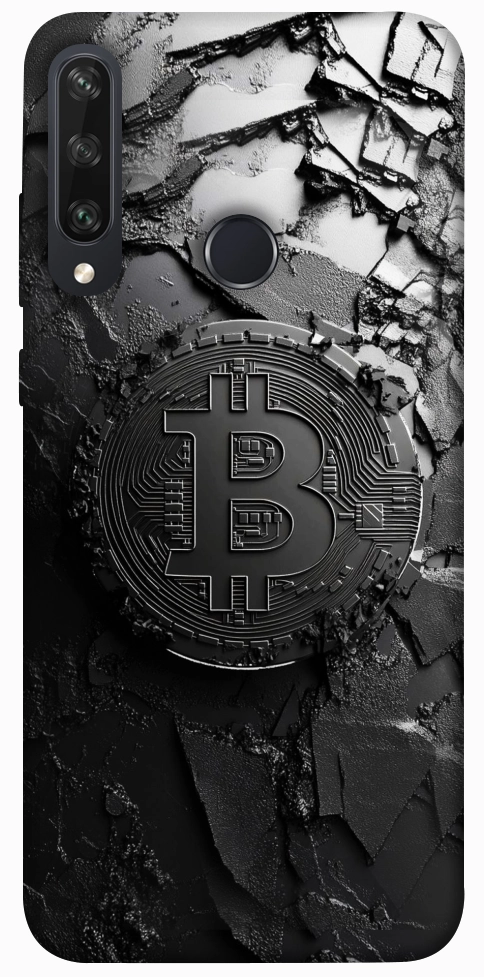 Чехол Dark bitcoin для Huawei Y6p
