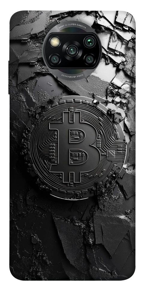 Чохол Dark bitcoin для Xiaomi Poco X3 NFC