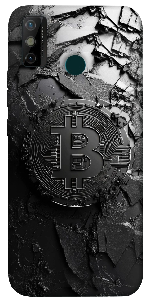 Чохол Dark bitcoin для TECNO Spark 6 Go