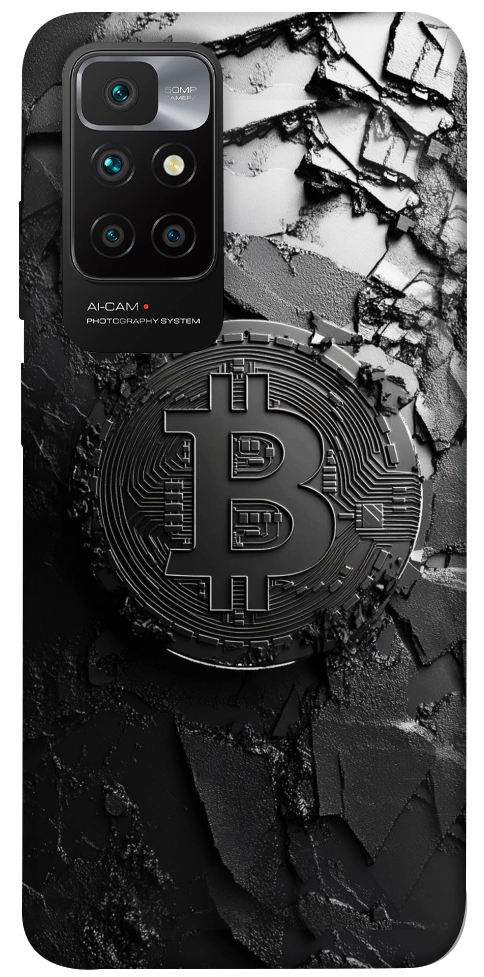 Чохол Dark bitcoin для Xiaomi Redmi 10