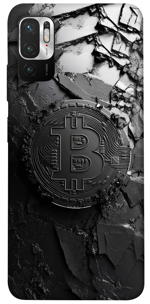 Чохол Dark bitcoin для Xiaomi Redmi Note 10 5G