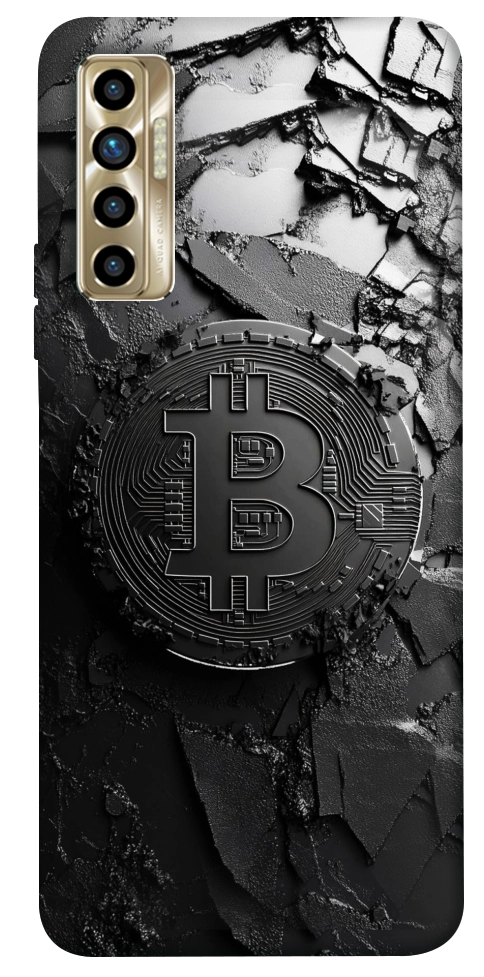 Чохол Dark bitcoin для TECNO Camon 17P