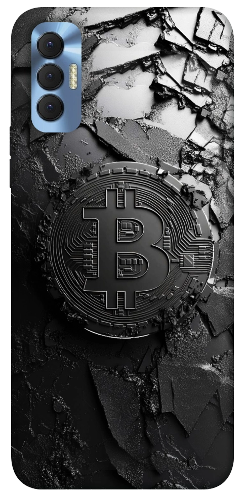 Чохол Dark bitcoin для TECNO Spark 8P