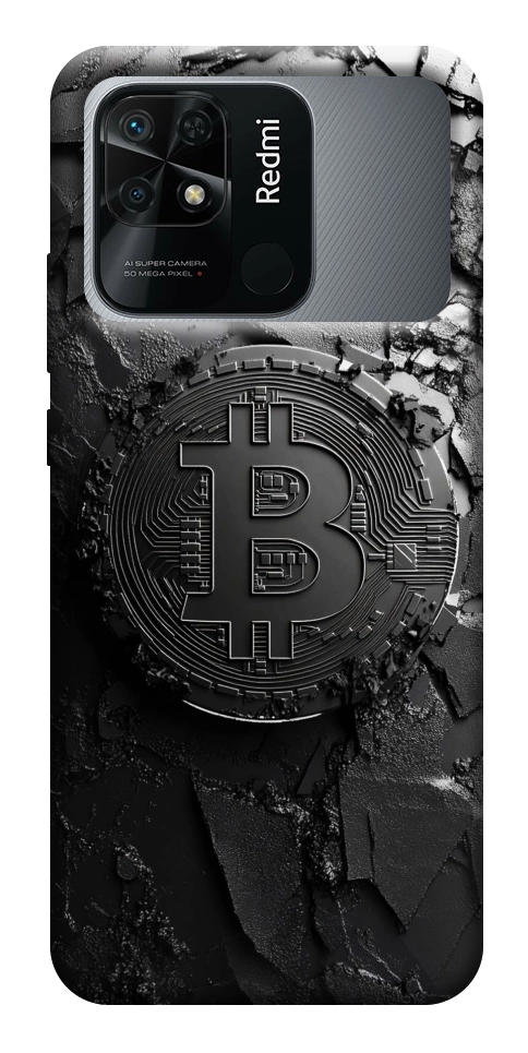Чехол Dark bitcoin для Xiaomi Redmi 10C