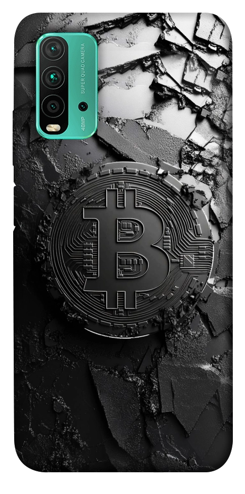 Чехол Dark bitcoin для Xiaomi Redmi Note 9 4G