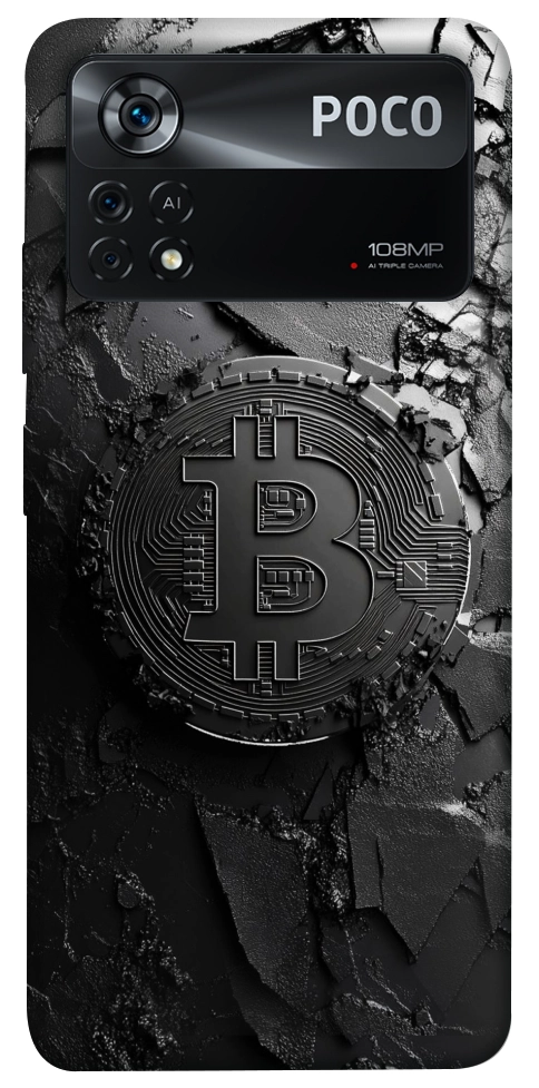 Чехол Dark bitcoin для Xiaomi Poco X4 Pro