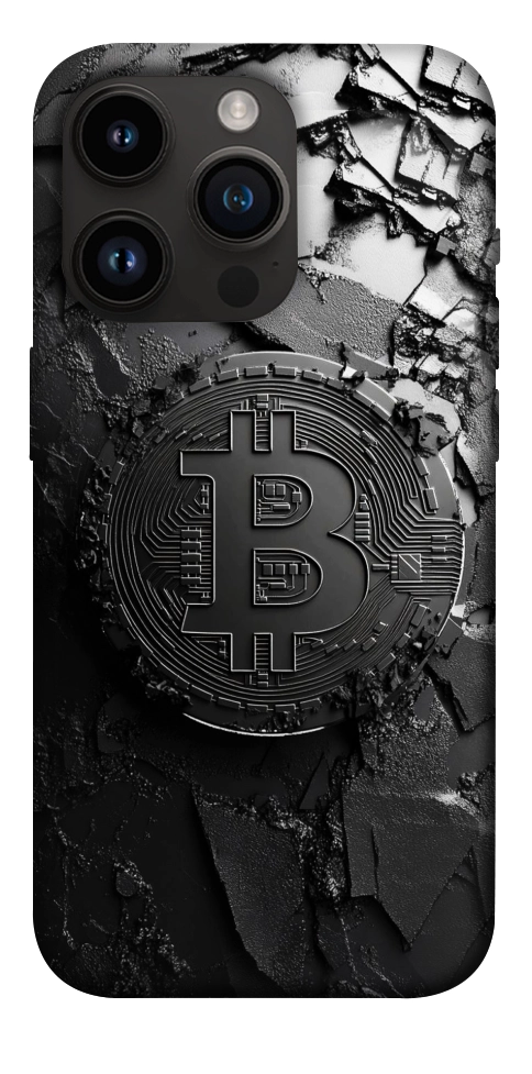 Чехол Dark bitcoin для iPhone 14 Pro